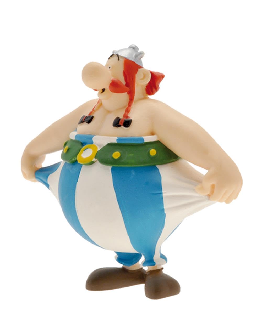 Plastoy Obelix Figurine Holding his Trousers, Mehrfarbig, Comic Model
