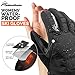 OutdoorMaster Womens' Ski Gloves - Waterproof Winter Gloves with Long Gauntlets