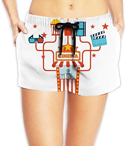 2017 The New Style Womens's Bright Creative Movie Elements Sweat Pants Light 7.05oz