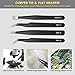 Anti-Static Precision Tweezers Set,10 Pack ESD Tweezer Kit Stainless Steel Tweezers, Non-magnetic Curved Tweezers for Craft, Jewelry, Electronics Repair, Soldering, Laboratory Work