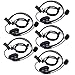 Retevis Overhead Walkie Talkie Headset with Boom Mic, 2 Pin, for RT22 RT68 RT21 H-777 RT86 RT19 RB26 RB45, Compatible with Kenwood Arcshell Walkie-Talkie, Two Way Radio Headset(5 Pack)