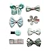 Belle Beau Baby Girls' Hair Bows, Hair Clips Set, Ribbon Lined Alligator Hair Clips