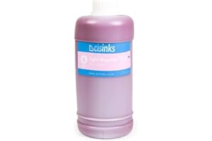 Cisinks® Eco-Solvent Ink Light Magenta Bottle for Roland Mimaki Mutoh Printers (1000 ml/1 Liter)
