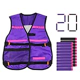Tactical Vest Kit with 20PCS Soft Darts for Nerf N-Strike Elite Series