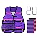 JVIGUE Tactical Vest Kit with 20PCS Soft Darts for Nerf N-Strike Elite Series