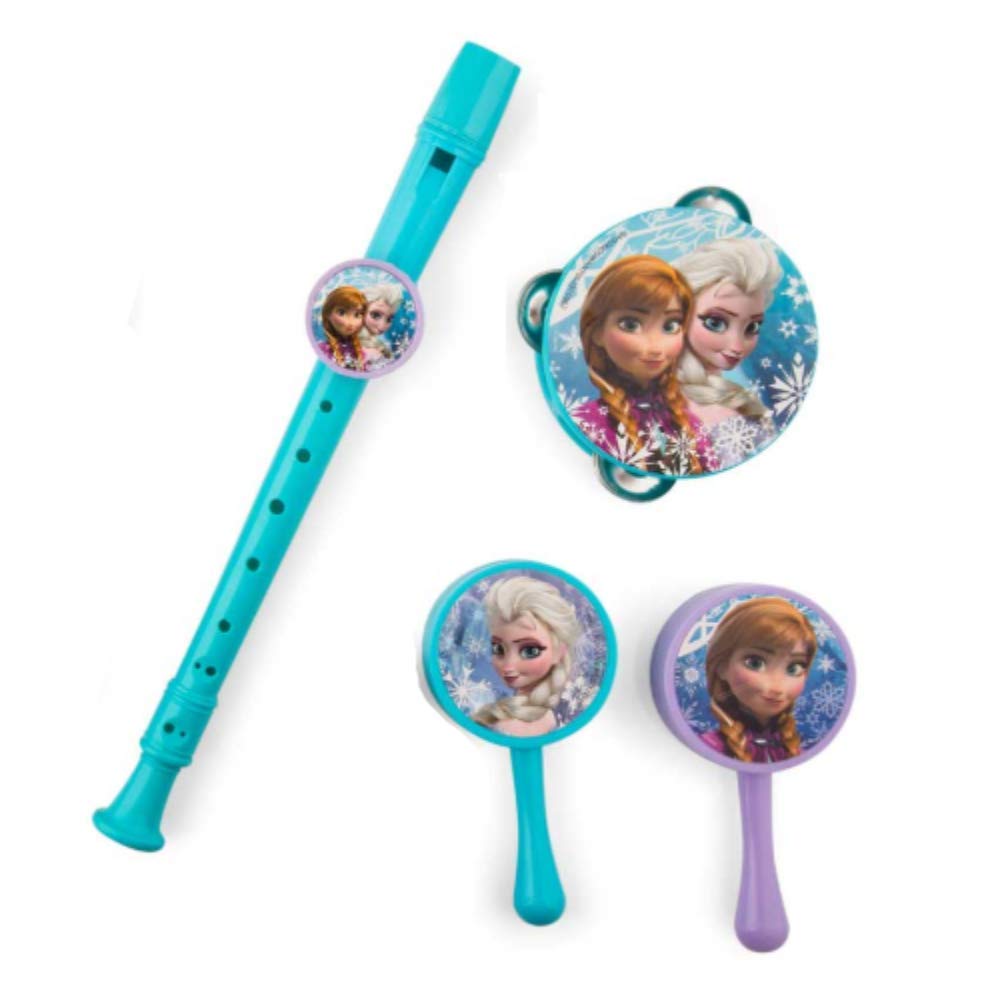 Disney Frozen Musical Instrument Set (Recorder, Maracas, Tambourine) on