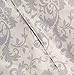 Amazon Brand – Pinzon Paris Printed Egyptian Cotton Sateen Duvet Set - Full or Queen, Light Gray