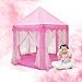 otmake Princess Tent Girls Play Tent with Cute Star Light String , Large Kids Play Tent for Children indoor and outdoor games