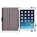 MoKo Case Fit iPad Air 2 - Genuine Leather Slim-Fit Multi-angle Folio Cover Case Fit Apple iPad Air 2 9.7