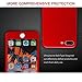 SenseValue hui-377 iPhone 8 Plus, iPhone 7 Plus Case, New 360 Full Body Protection Hard Slim Case Coated Non Slip Matte Surface with Tempered Glass Screen Protector for Apple iPhone 7 Plus, iPhone 8 Plus(Red)