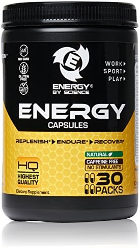 Best Natural Caffeine Free Energy Vitamins Supplement Herbal Pills Booster for Men, Women - Replenish, Endure, And Recover