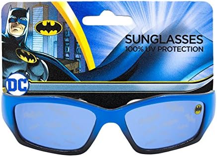 Boys Warner Bros Batman Non Polarized Sunglasses with 100% UV Protection Square Frame Blue