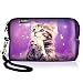 AUPET Cute Wish Cat Digital Camera Case Bag Pouch Coin Purse with Strap for Sony Samsung Nikon Canon Kodak