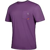 SG Edge Mens Men's Rash Guard Shirts UPF 50+ Moisture Wicking Short Sleeve Chest Pocket Quick Dry Lightweight