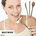 IFOLAINA Bamboo Flatware Set Utensils Reusable Travel Set Tableware Natural Wooden Dinnerware Camping Cutlery Knife Fork Spoon Straw with Cleaning Brush