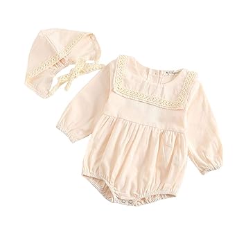 Amazon Zooarts ベビー服 ロンパース 女の子 帽子付き 2点セット Amazon Zooarts ベビー服 ロンパース 女の子 帽子付き 2点セット