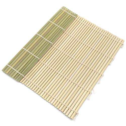 Green Bamboo Sushi Rolling Mat (2Pcs Mats Green) - Thumbnail 4