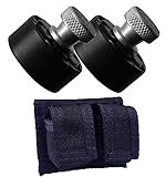 Bundle Includes 3 Items - 2 HKS 10-A Revolver Speedloader for S&W 10,12,13,14,15,19,64,66,67/Taurus 606, 65, 66, 80, 82 and HKS 100-B Cordura Double Speedloader Case (Black)