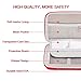 BOVKE 2-in-1 Carrying Case Compatible with Samsung T5 T3 T1 Portable 250GB 500GB 1TB 2TB SSD USB 3.1 Type C Hard Drive External Solid State Drives, Red