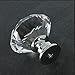 Yazer 10PCS Diamond Shape Crystal Glass 30mm Drawer Knob Pull Handle Used for Drawer Wardrobe Cabinet Cupboard