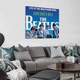 XYDQ Poster décoratif sur toile The Beatles Live at The Hollywood Bowl pour salon, chambre à coucher 50 x 50 cm - Les Beatles, Paul McCartney, John Lennon, RIngo Starr, George Harrison XYDQ Poster décoratif sur toile The Beatles Live at The Hollywood Bowl pour salon, chambre à coucher 50 x 50 cm – Image 3