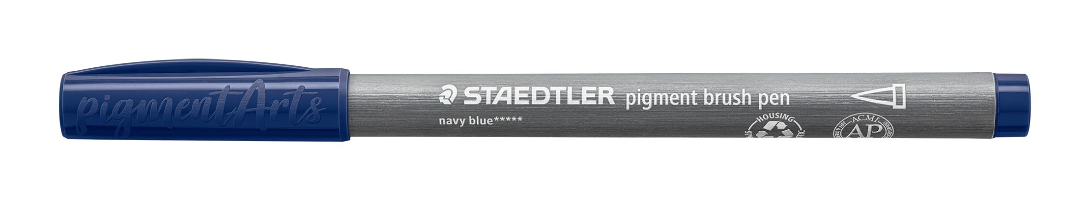 STAEDTLER 371-399 Pigment Arts Brush Pen - Navy Blue (Box of 10)