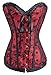Alivila.Y Fashion Corset Women's Vintage Floral Denim Corset Bustier