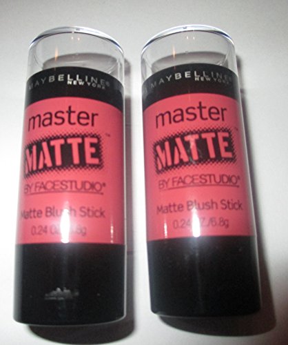2 PACK MAYBELLINE MASTER MATTE MATTE BLUSH STICK #102 ROSY RUSH