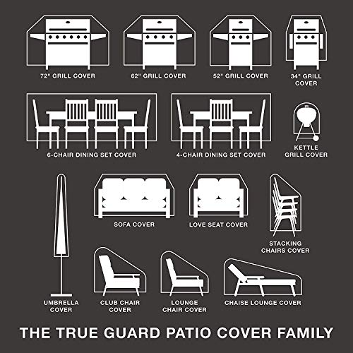 True Guard Patio Furniture Covers Waterproof Heavy Duty Chaise Lounge