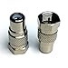 Cess F Type Male to RCA Female Connector Coupler Coax Cable Adapter Video - F Male to RCA Female (10 Pack)
