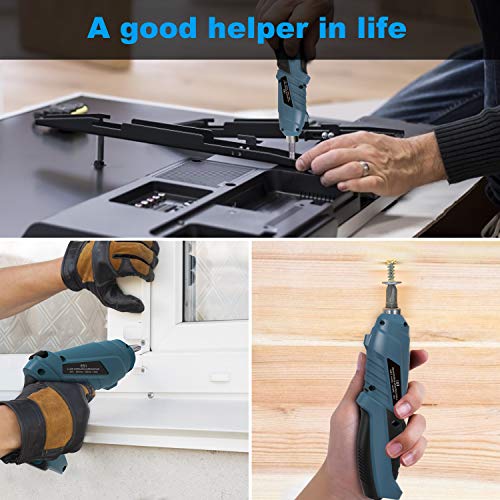 HANMATEK Rechargable Cordless Screwdriver Kits with straight and pistol style Powerful Electric