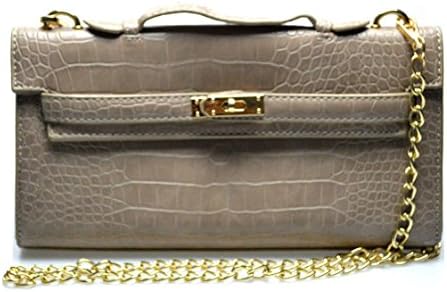 Edith Long Silver Hardware Designer Inspired Wallets Purses Clutches