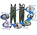 Night Cat Fishing Waders for Men Women Waterproof Hunting Chest Wader with Bootfoot Belt Breathable Lightweight