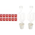 North Mountain Supply - RS-PC-12 Red Star Premier Classique Wine Yeast - Pack of 12 - Fresh Yeast & Twin Bubble Airlock and Carboy Bung (Pack of 2)