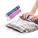 Space Saver Vacuum Storage Bags 8 Pack (4 x Small, 4 x Medium) Space Saver Compression Bags No Vacuum or Pump Needed, Vacuum Storage Bags for Clothes Travel, Durable and Reusable By WETONG