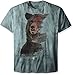 The Mountain Brown Bear Forest Adult T-Shirt, Green, 2XL
