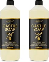 Lucemill Organic Castile Liquid Soap Base 2x1L Unscented Gentle Multi-Purpose