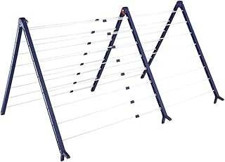 Leifheit Badewannentrockner Pegasus Bath 190 Extendable, standfester Standtrockner für die Wanne, ausziehbarer Wäscheständer, besonders schmaler Wäschetrockner