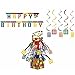 Cedar Crate Market Block Party Decorations Pack: Centerpiece, Dizzy Danglers Jointed Banner