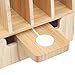 MobileVision Slim Bamboo Charging Station & Compatible Adapter for Apple Watch Multi Device Organizer, Smartphones, Tablets, Laptops & More