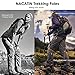 NACATIN Hiking Poles Collapsible Trekking Sticks - Cork Grip Walking Pole Ultralight Aluminum Folding Walking Stick 2 Pack with Antishock Quick Lock System for Trekking, Hiking,Climbing,Backpacking
