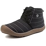 L-RUN Mens Winter Snow Boots Warm Outdoor Bootie Waterproof