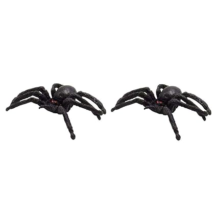Crazy-Store Simulation Spider Jokes Toys PVC Artificial Insect Model Trick Toys (2pcs)