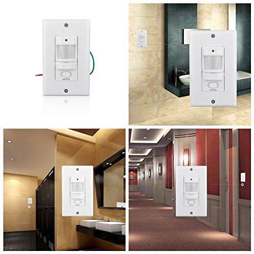 Sensky BS033C Motion Sensor Light Switch, Occupancy Sensor Switch，White (Neutral Wire Required) - Thumbnail 2