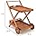 Ancien Chariot De Service / Desserte En Bois Massif - 85x45 Cm, Marron, Authentique
