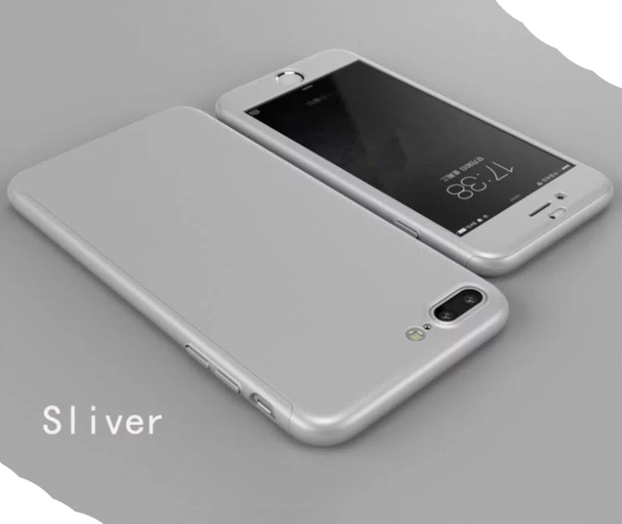 Galaxy J5 Prime G570 Case, Very Light Slim 360° Full-Edge Encase Combined 2 In 1 Ultra Hybrid Cover With Glass, WEIFA Newest Light Slim Anti-Scratch CellPhone Case For Samsung Galaxy J5Prime Silver