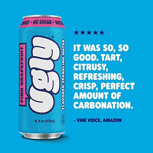 Ugly Drinks Pink Grapefruit Sparkling Water, 12 Pack, 16oz Tallboy Cans