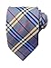 MINDENG Tartan Wool Tie Orange Check Business Men's Silk Neckties Leisure Ties