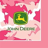 John Deere Pink Luncheon Napkins (16 per package)