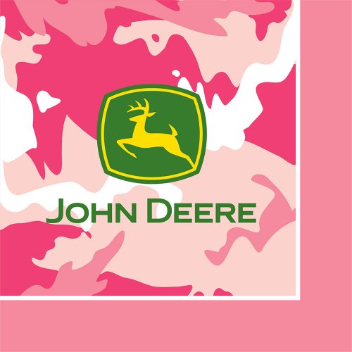 John Deere Pink Luncheon Napkins (16 per package)